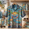 AC/DC Hells Bells For Those About To Rock Striped Hawaiian Shirt AC/DC Hells Bells For Those About To Rock Striped Hawaiian Shirt