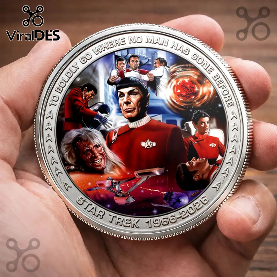 Star Trek 60th Anniversary Collectible Commemorative Coin Star Trek 60th Anniversary Collectible Commemorative Coin