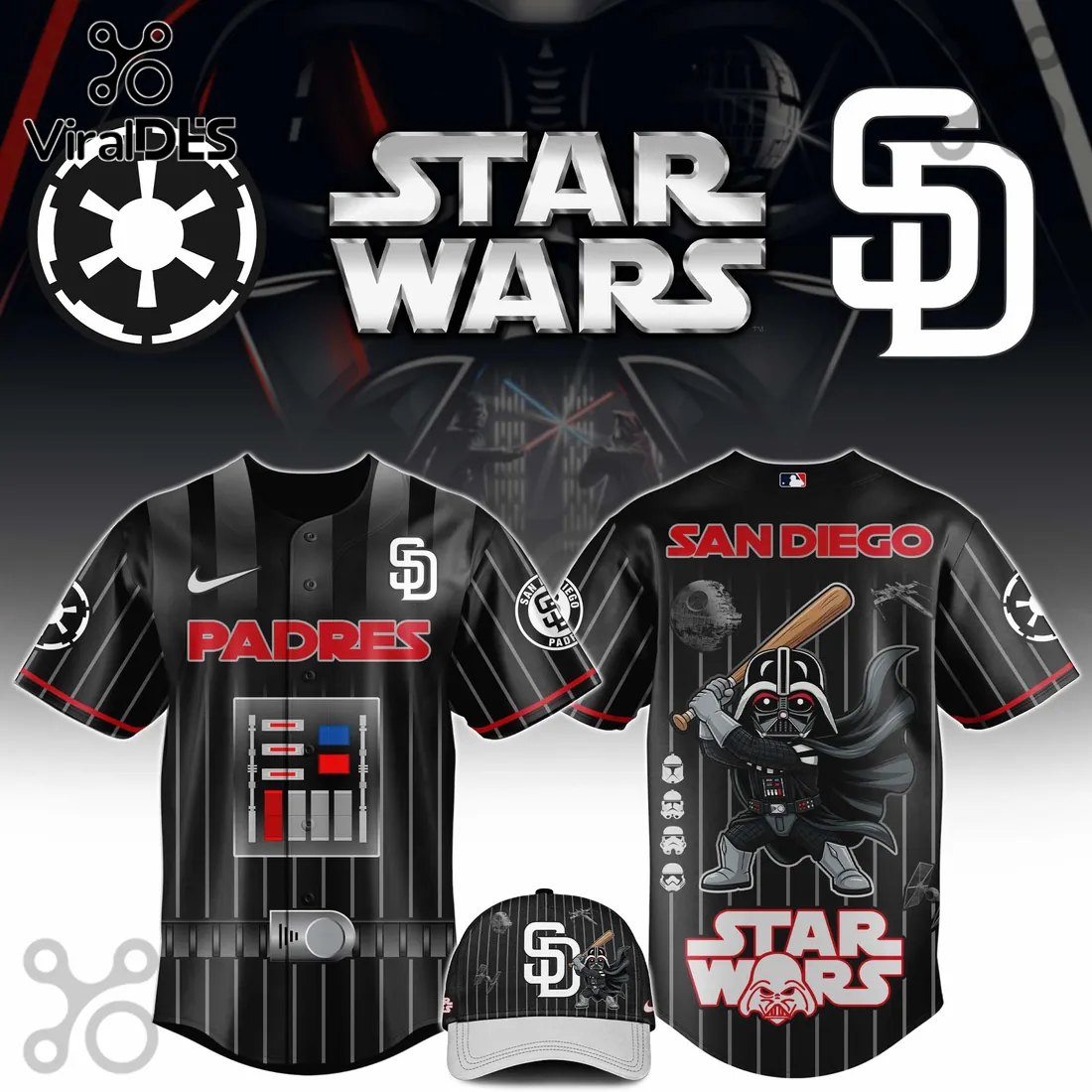 Star Wars San Diego Padres Limited Edition Baseball Jersey Star Wars San Diego Padres Limited Edition Baseball Jersey