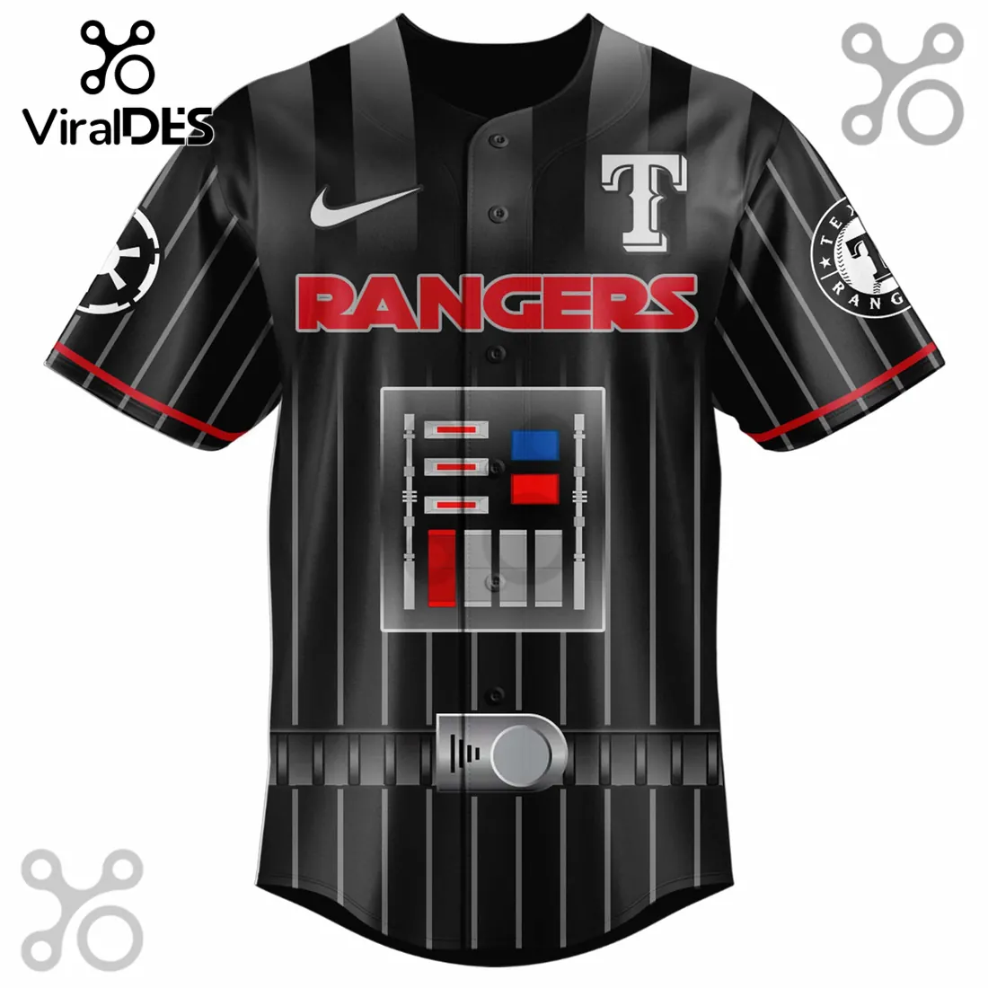 Star Wars Texas Rangers Limited Edition Baseball Jersey Star Wars Texas Rangers Limited Edition Baseball Jersey