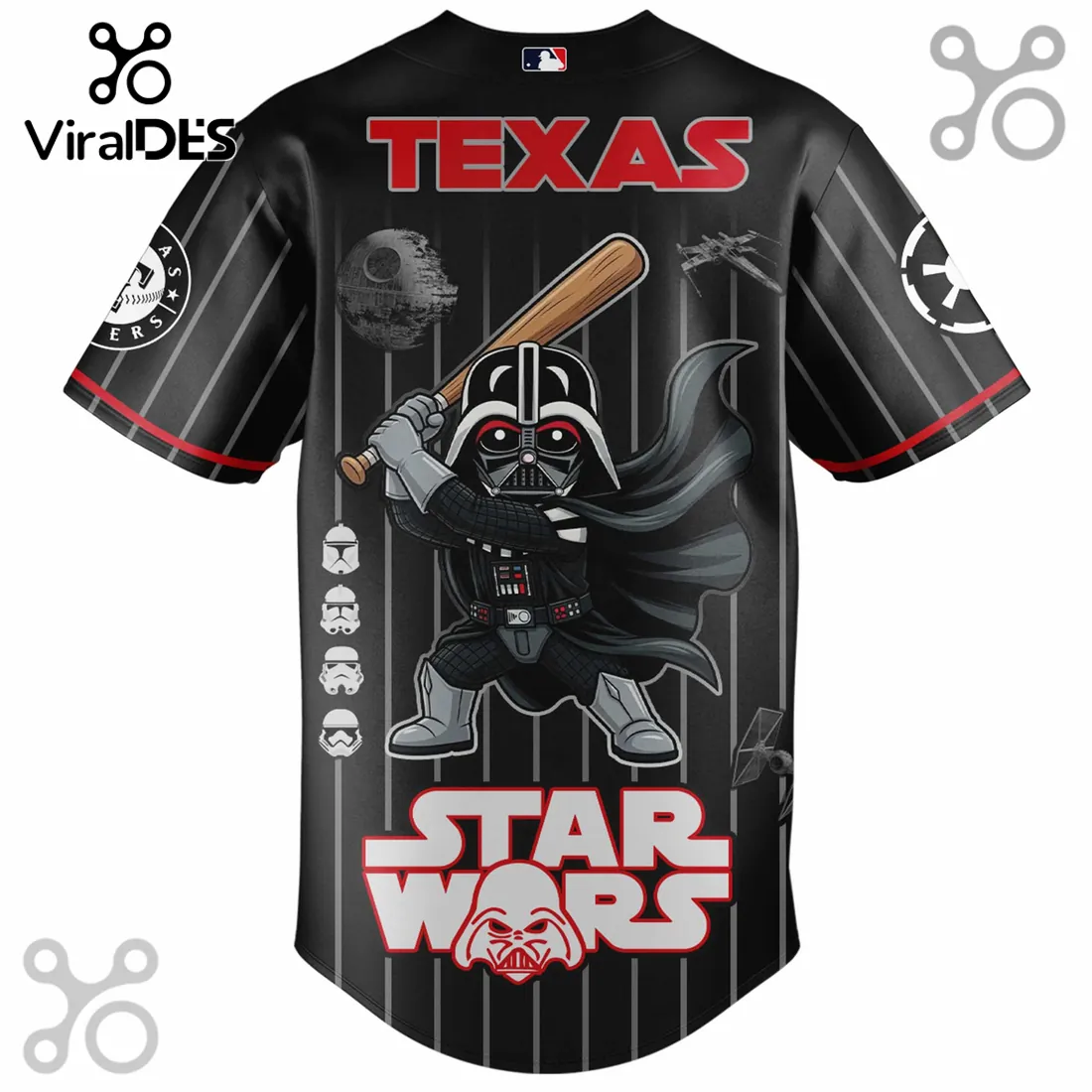 Star Wars Texas Rangers Limited Edition Baseball Jersey Star Wars Texas Rangers Limited Edition Baseball Jersey