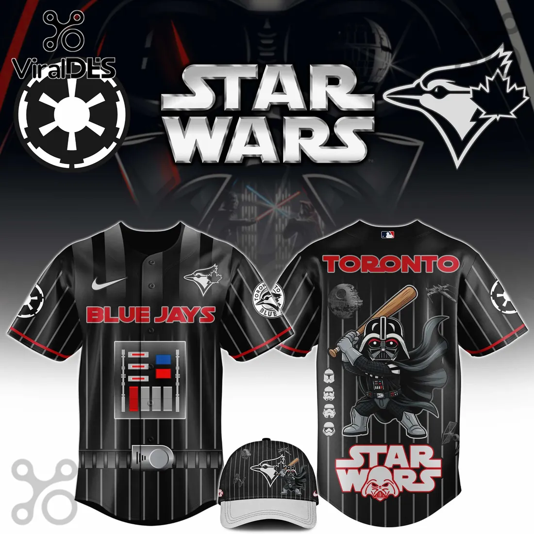 Star Wars Toronto Blue Jays Limited Edition Baseball Jersey Star Wars Toronto Blue Jays Limited Edition Baseball Jersey