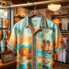 Georgia Bulldogs Hot Dawg Summer Premium Silk Hawaiian Shirt