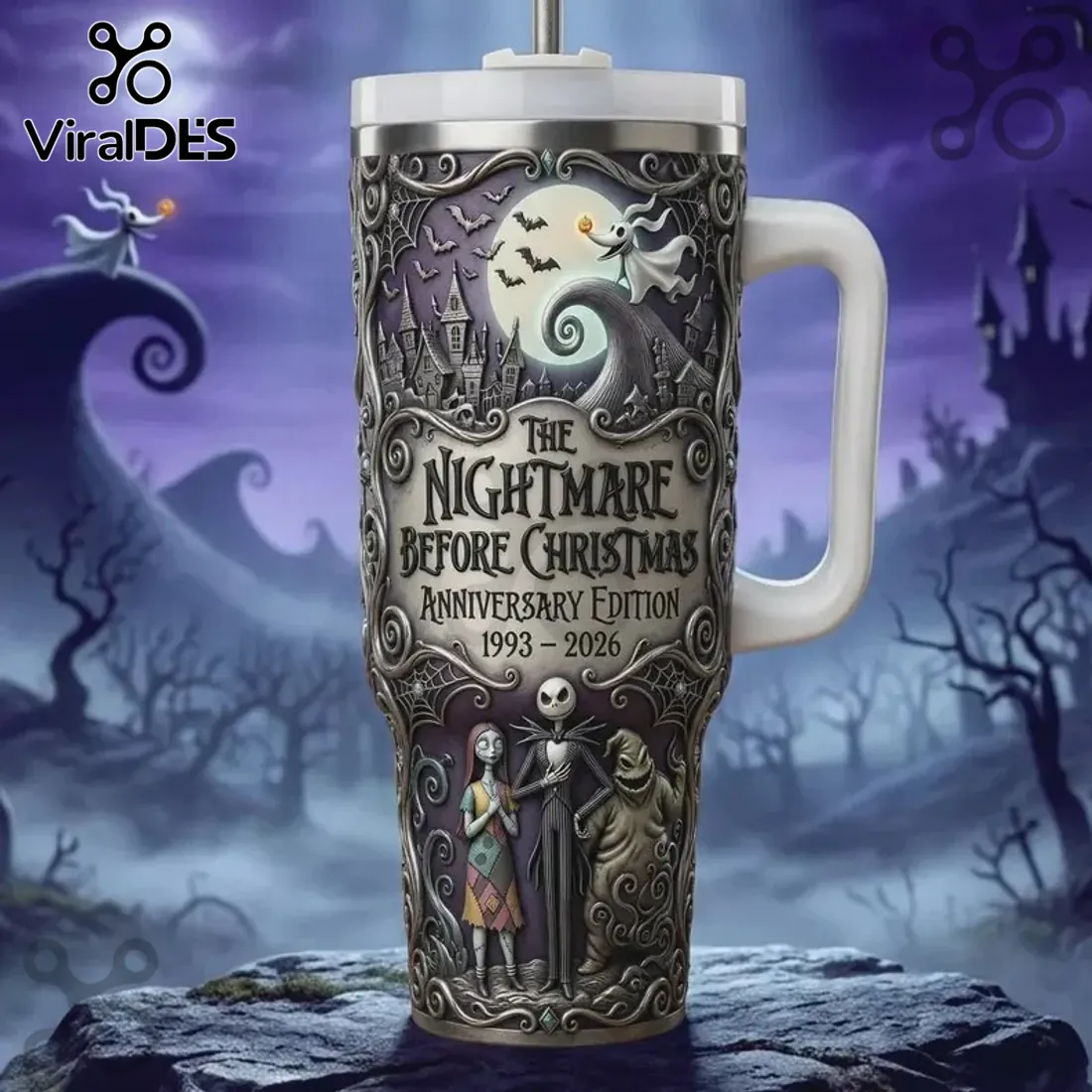 The Nightmare Before Christmas 1993-2026 Anniversary 40oz Tumbler The Nightmare Before Christmas 1993-2026 Anniversary 40oz Tumbler