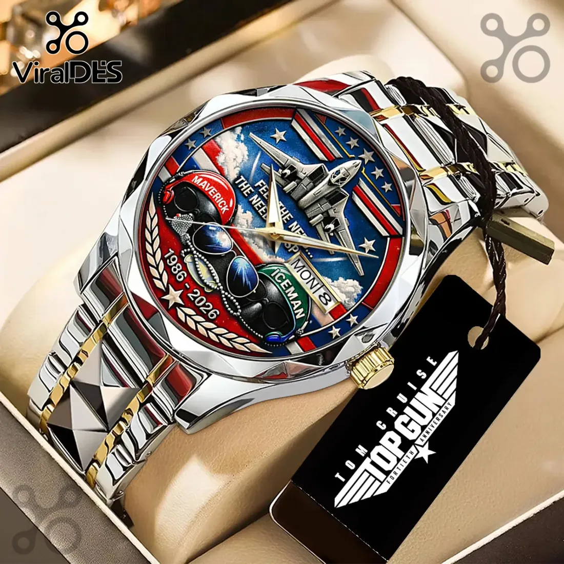 Top Gun 40th Anniversary 2026 Maverick Iceman Quartz Watch Top Gun 40th Anniversary 2026 Maverick Iceman Quartz Watch