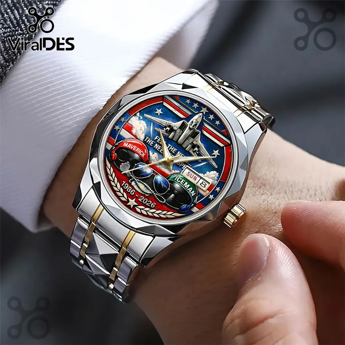 Top Gun 40th Anniversary 2026 Maverick Iceman Quartz Watch Top Gun 40th Anniversary 2026 Maverick Iceman Quartz Watch