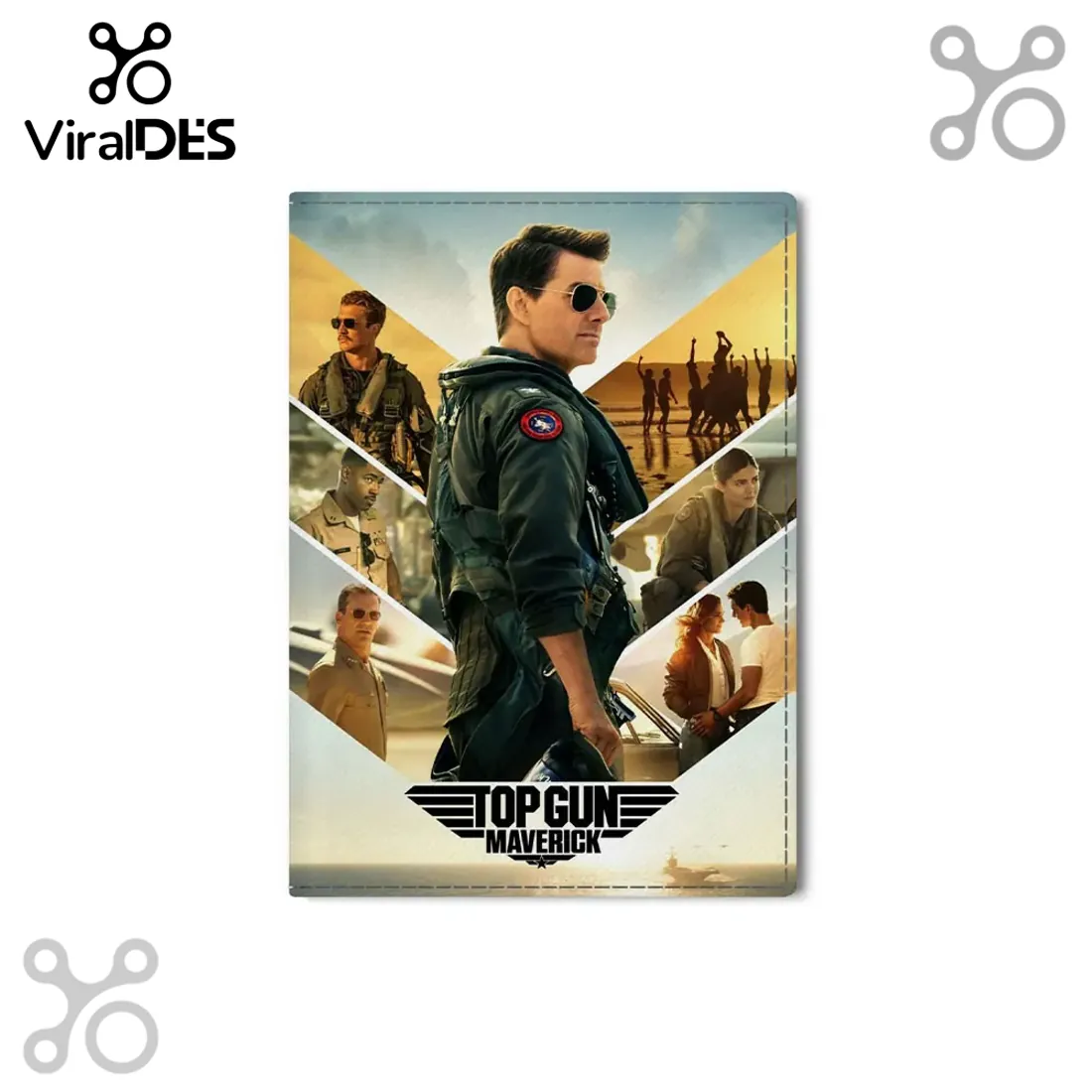 Top Gun Maverick Movie Fandom Leather Passport Cover Top Gun Maverick Movie Fandom Leather Passport Cover