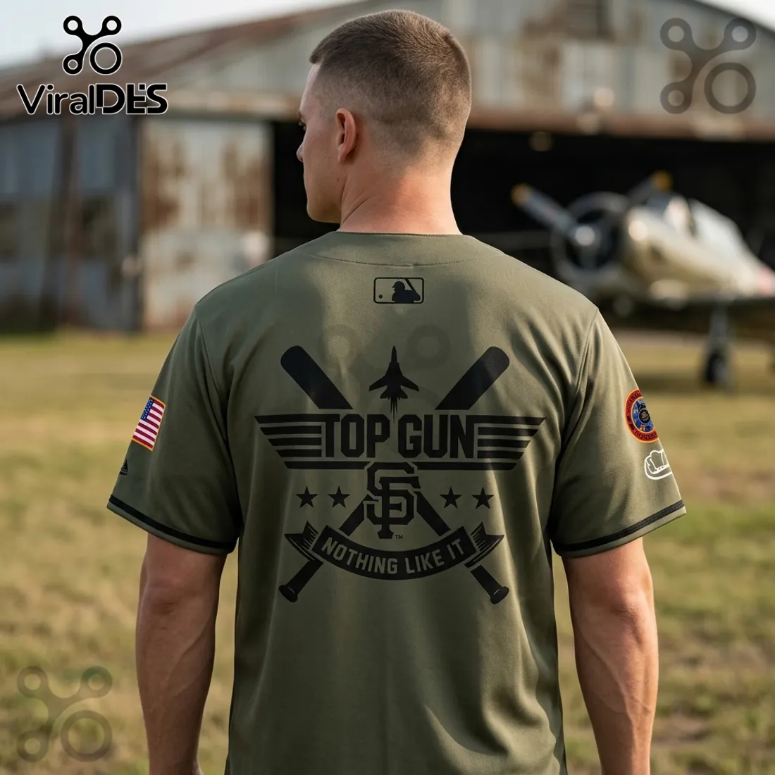 Top Gun x San Francisco Giants Limited Edition Military Baseball Jersey Top Gun x San Francisco Giants Limited Edition Military Baseball Jersey