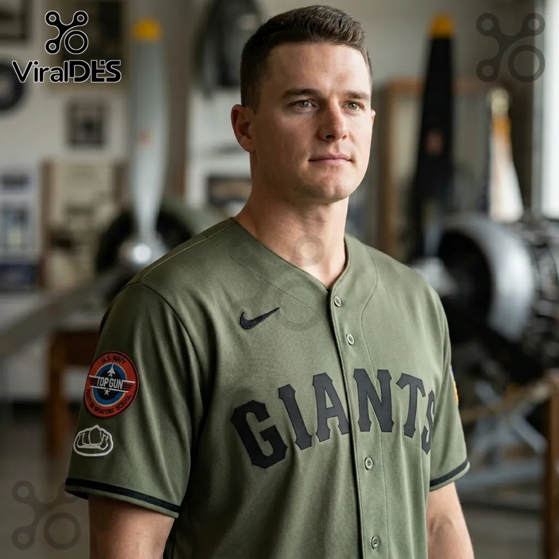 Top Gun x San Francisco Giants Limited Edition Military Baseball Jersey Top Gun x San Francisco Giants Limited Edition Military Baseball Jersey