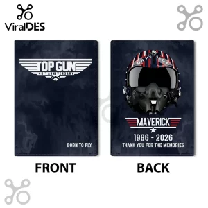 Top Gun Maverick 40th Anniversary 2026 Leather Passport Cover