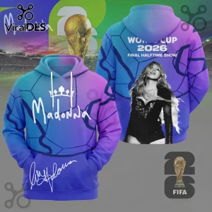 Madonna World Cup 2026 Halftime Show FIFA Gradient Hoodie Madonna World Cup 2026 Halftime Show FIFA Gradient Hoodie