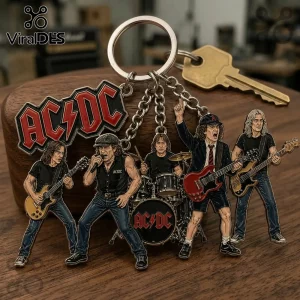 ACDC Rock Band Multi-Charm Metal Keychain 2026 ACDC Rock Band Multi-Charm Metal Keychain 2026