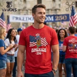 Scooby-Doo America 250 Years of Freedom Patriotic Anniversary T-Shirt