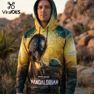 Star Wars Mandalorian Mando Grogu Premium Hoodie