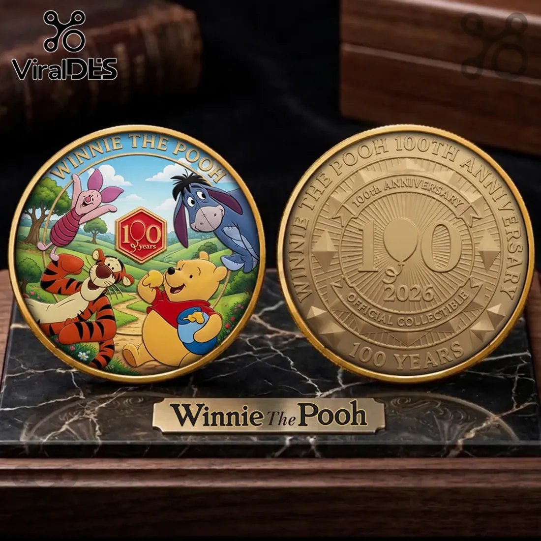 Winnie The Pooh 100th Anniversary 2026 Commemorative Coin Winnie The Pooh 100th Anniversary 2026 Commemorative Coin