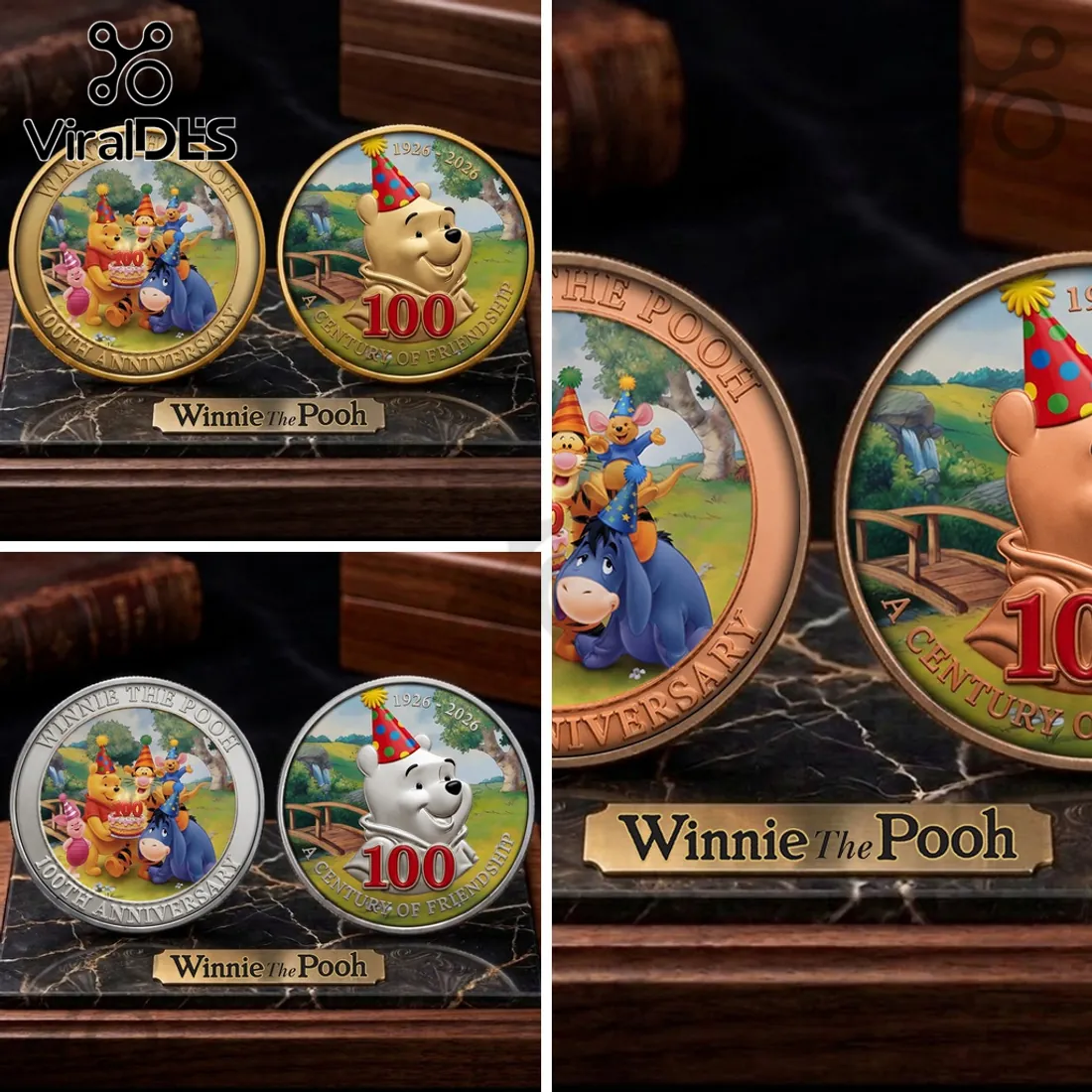 Winnie The Pooh A Century of Friendship Collectible Coin Winnie The Pooh A Century of Friendship Collectible Coin
