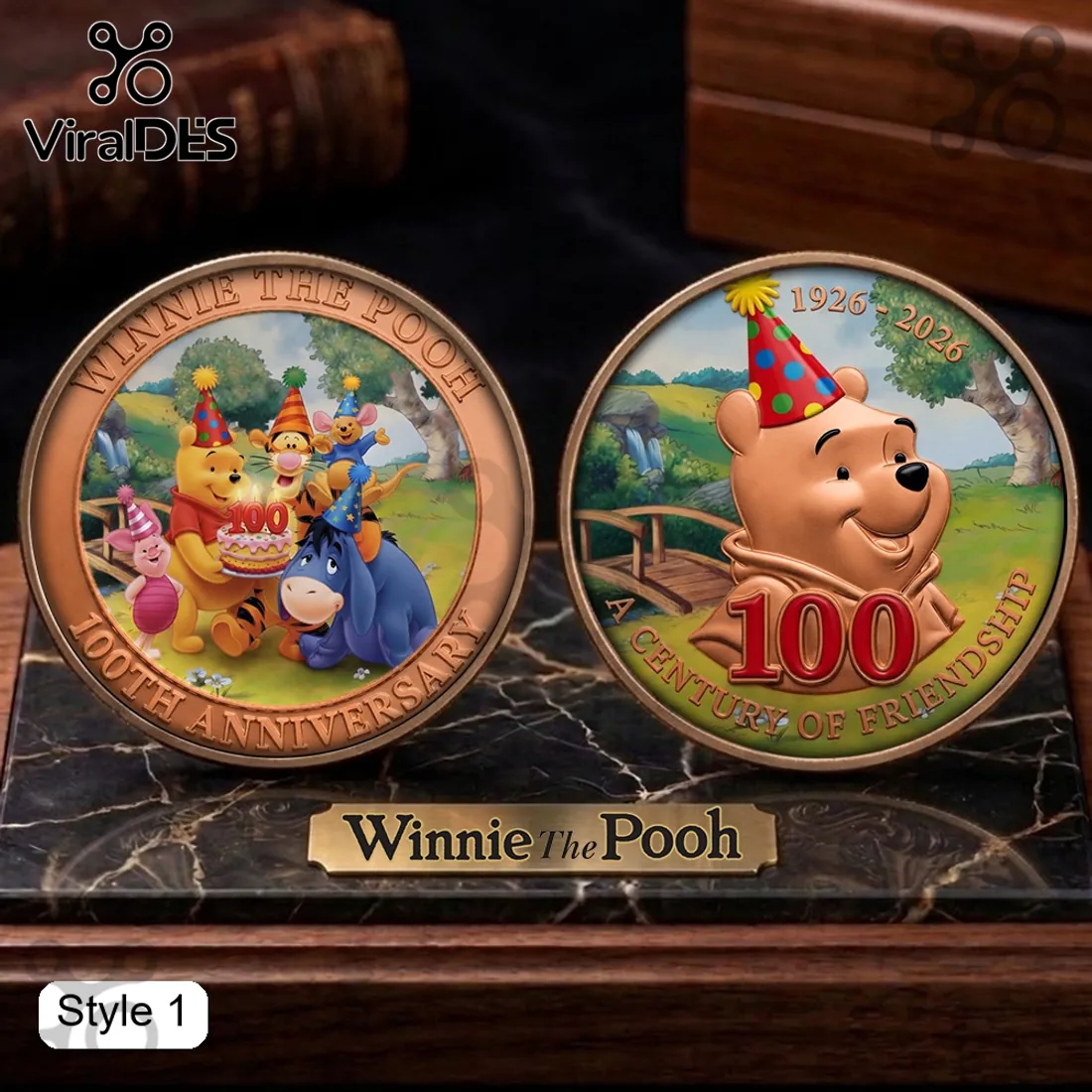 Winnie The Pooh A Century of Friendship Collectible Coin Winnie The Pooh A Century of Friendship Collectible Coin