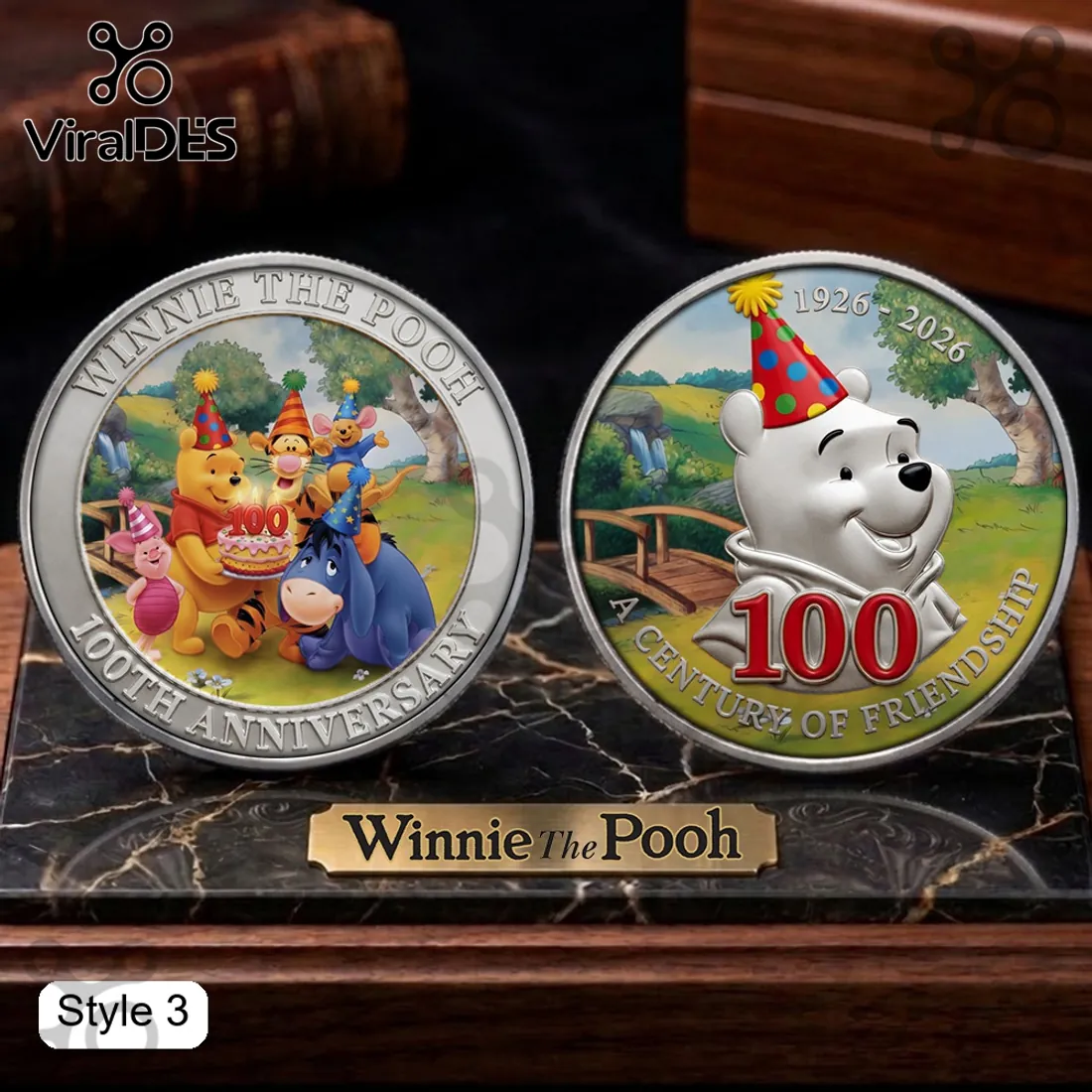 Winnie The Pooh A Century of Friendship Collectible Coin Winnie The Pooh A Century of Friendship Collectible Coin