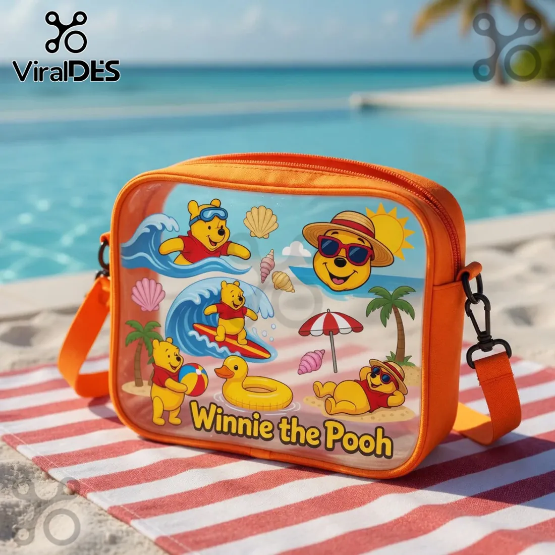 Winnie the Pooh Beach Summer Crossbody Bag Winnie the Pooh Beach Summer Crossbody Bag