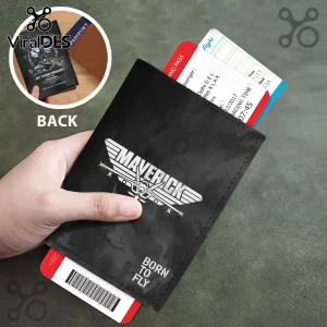 Maverick Top Gun 40th Anniversary Leather Passport Cover