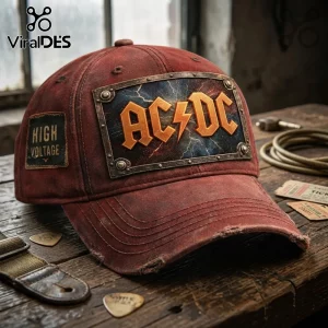 AC/DC High Voltage Vintage Distressed Rock Band Baseball Cap AC/DC High Voltage Vintage Distressed Rock Band Baseball Cap