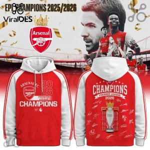 Arsenal FC Premier League Champions 2026 Hoodie Arsenal FC Premier League Champions 2026 Hoodie