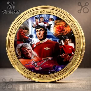 Star Trek 60th Anniversary Collectible Commemorative Coin Star Trek 60th Anniversary Collectible Commemorative Coin