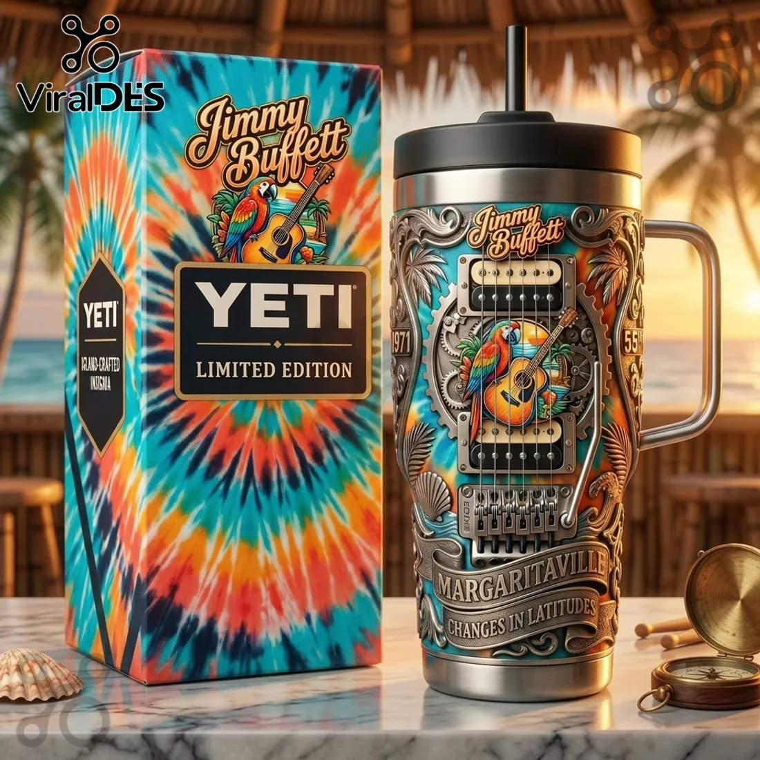 YETI x Jimmy Buffett Margaritaville Limited Edition Handled Tumbler YETI x Jimmy Buffett Margaritaville Limited Edition Handled Tumbler