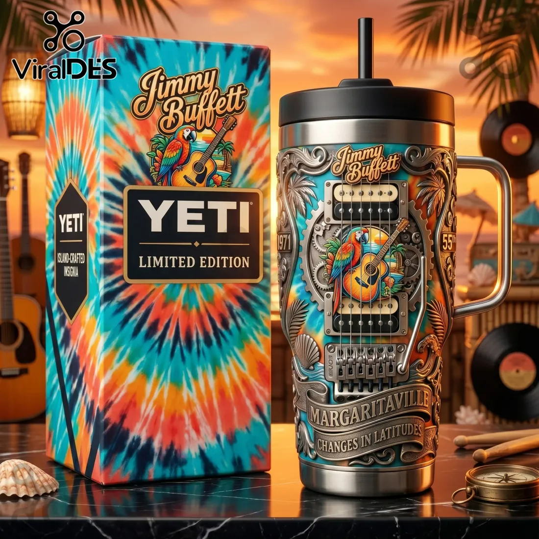 YETI x Jimmy Buffett Margaritaville Limited Edition Handled Tumbler YETI x Jimmy Buffett Margaritaville Limited Edition Handled Tumbler