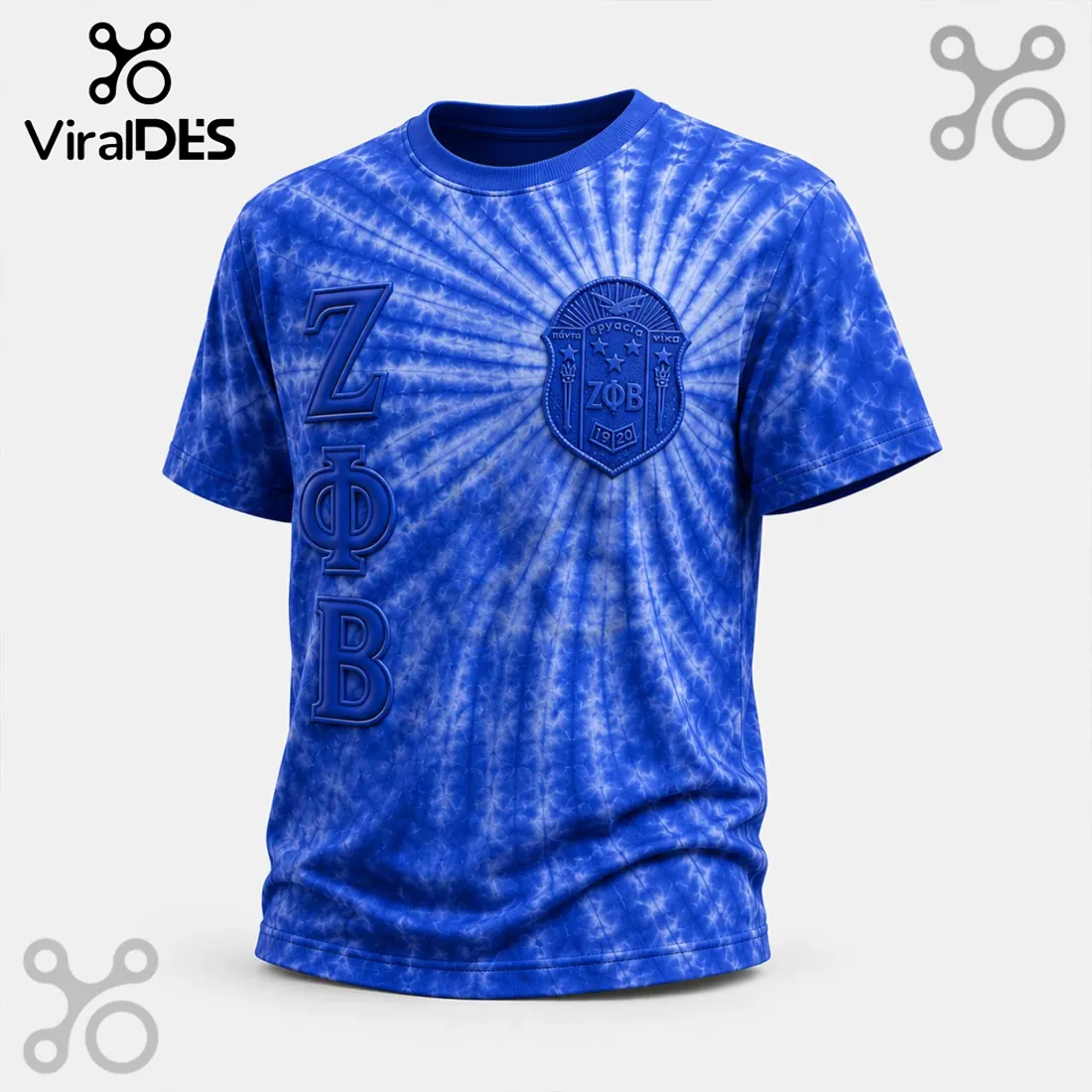 Zeta Phi Beta Greek Sorority Crest Royal Blue Shirt Zeta Phi Beta Greek Sorority Crest Royal Blue Shirt