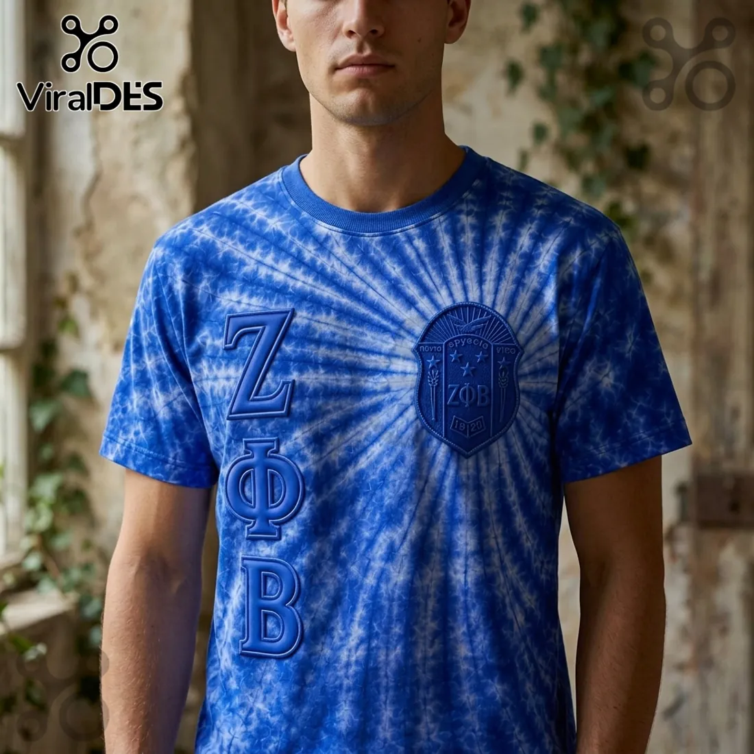 Zeta Phi Beta Greek Sorority Crest Royal Blue Shirt Zeta Phi Beta Greek Sorority Crest Royal Blue Shirt