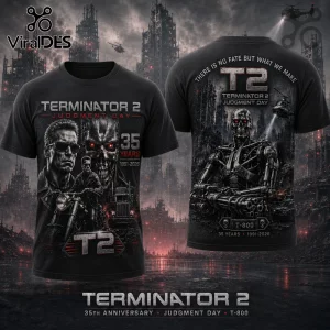 Terminator 2 Judgment Day 35th Anniversary 1991-2026 T-Shirt Terminator 2 Judgment Day 35th Anniversary 1991-2026 T-Shirt