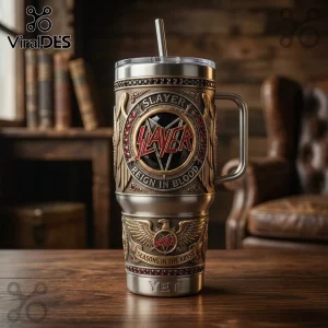 Slayer x Yeti Seasons In The Abyss 1990 Embossed Stainless Steel Tumbler