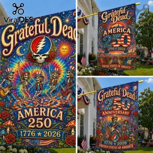 Grateful Dead x USA 250th Anniversary 1776-2026 House Flag Grateful Dead x USA 250th Anniversary 1776-2026 House Flag