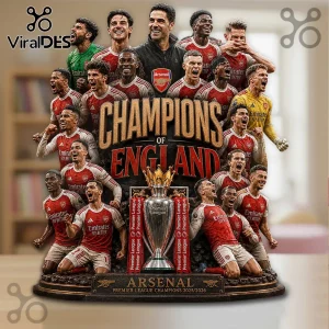 Arsenal FC Premier League Champions 2025/26 Collectible Acrylic Plaque