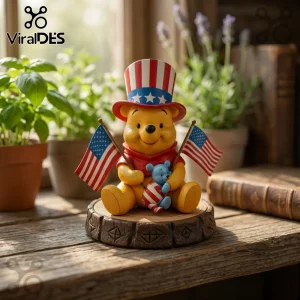 Winnie the Pooh Uncle Sam Patriotic American Flags Collectible Figurine Winnie the Pooh Uncle Sam Patriotic American Flags Collectible Figurine