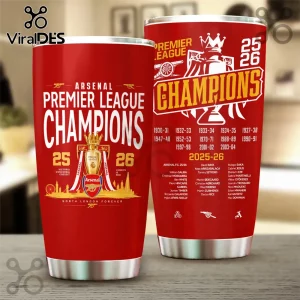 Arsenal FC Premier League Champions 25/26 Stanley Tumbler 40oz