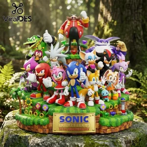 Sonic the Hedgehog 35th Anniversary multi-character resin statue featuring Dr. Eggman, Knuckles, Tails, and Shadow.!