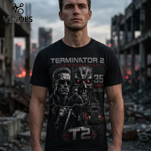 Terminator 2 Judgment Day 35th Anniversary 1991-2026 T-Shirt