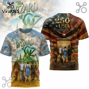 The Wizard of Oz x USA 250th Anniversary Patriotic Gift for Men 3D T-Shirt The Wizard of Oz x USA 250th Anniversary Patriotic Gift for Men 3D T-Shirt