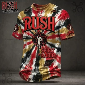 Rush Band Spirit Of Radio Starman Multi Color Distressed T-Shirt