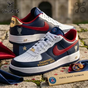 Paris Saint-Germain Champions of Europe 2025 Custom AF1 Sneakers Paris Saint-Germain Champions of Europe 2025 Custom AF1 Sneakers
