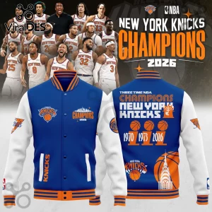 New York Knicks 2026 NBA Champions Royal Bomber Jacket
