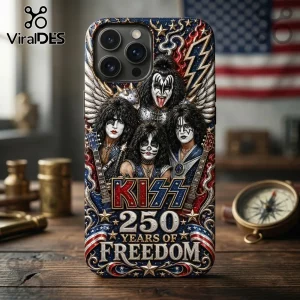 KISS Rock Band Patriotic USA 250 Years of Freedom Collectible Phone Case
