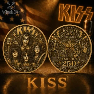 KISS America 250th Anniversary 1776-2026 Commemorative Coin KISS America 250th Anniversary 1776-2026 Commemorative Coin