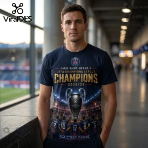 Paris Saint-Germain UEFA Champions League 2025-2026 Champions T-Shirt