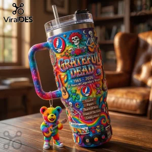 Grateful Dead 1965-2026 Stainless Steel 40oz Insulated Handle Tumbler