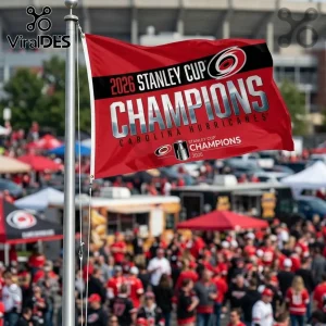 Carolina Hurricanes 2026 Stanley Cup Champions Red Double Sided House Flag Carolina Hurricanes 2026 Stanley Cup Champions Red Double Sided House Flag