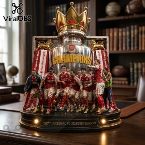 Arsenal FC Premier League Champions 2025/2026 Collectible Acrylic Plaque Arsenal FC Premier League Champions 2025/2026 Collectible Acrylic Plaque