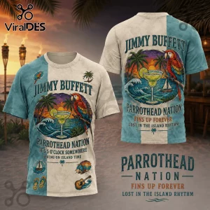 Jimmy Buffett Parrothead Nation Fins Up Gift for Men T-Shirt Jimmy Buffett Parrothead Nation Fins Up Gift for Men T-Shirt